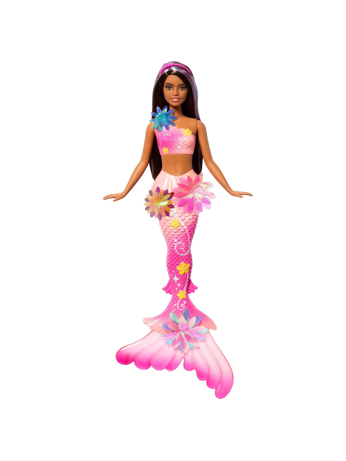 Barbie Blooming Magic Black Mermaid Doll - Dolls Accessories - Jdm73