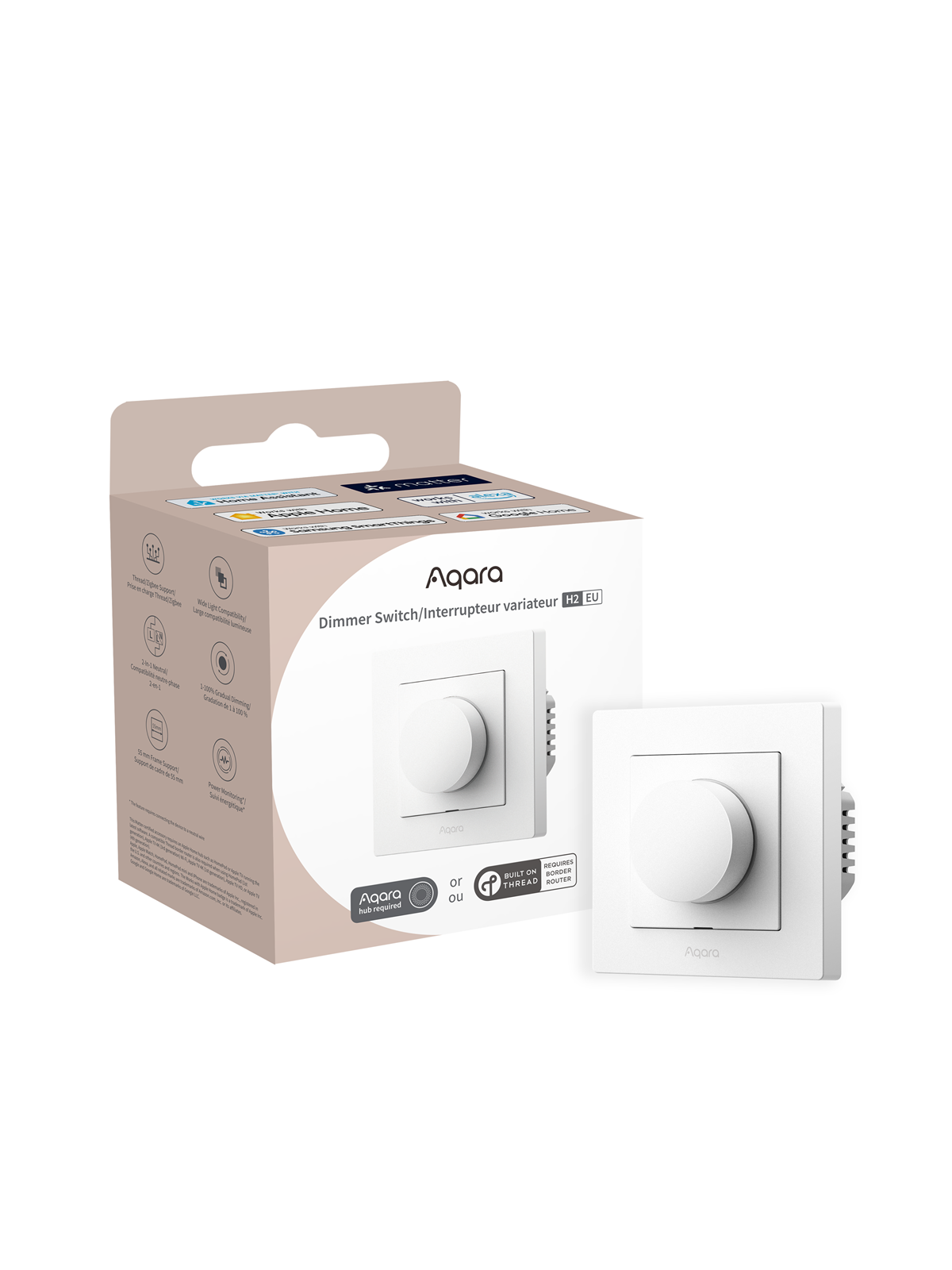 Aqara Dimmer Switch H2 EU - White - Smart Home - Kd-r01d-w