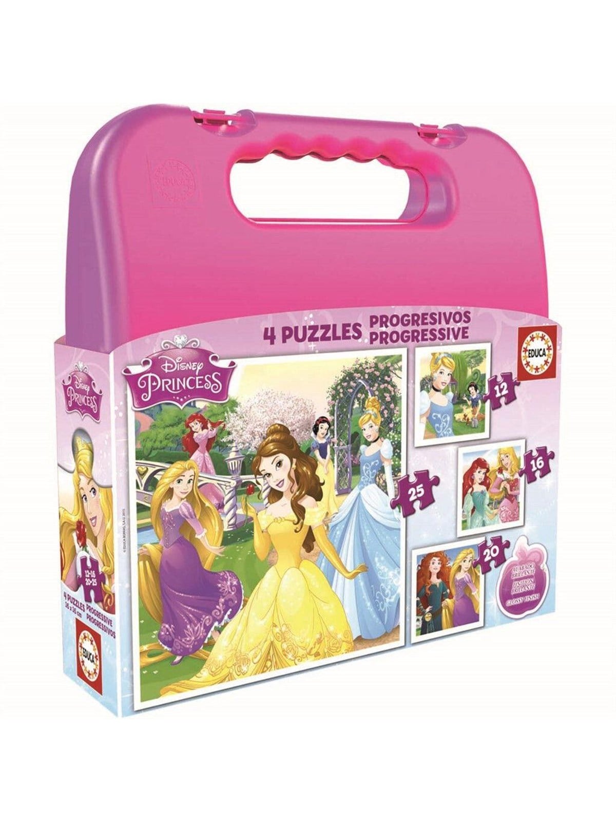 Educa 12-16-20-25 Disney Princess - Puzzle - 80-16508