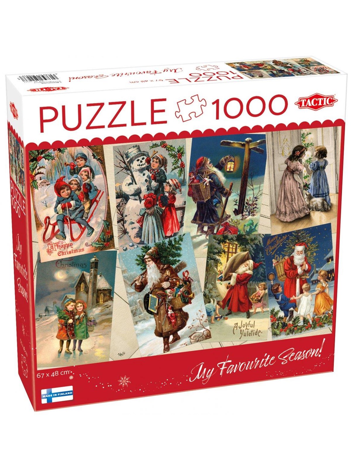 Tactic Vintage Christmas Cards 1000 Pcs Puzzle - 59223