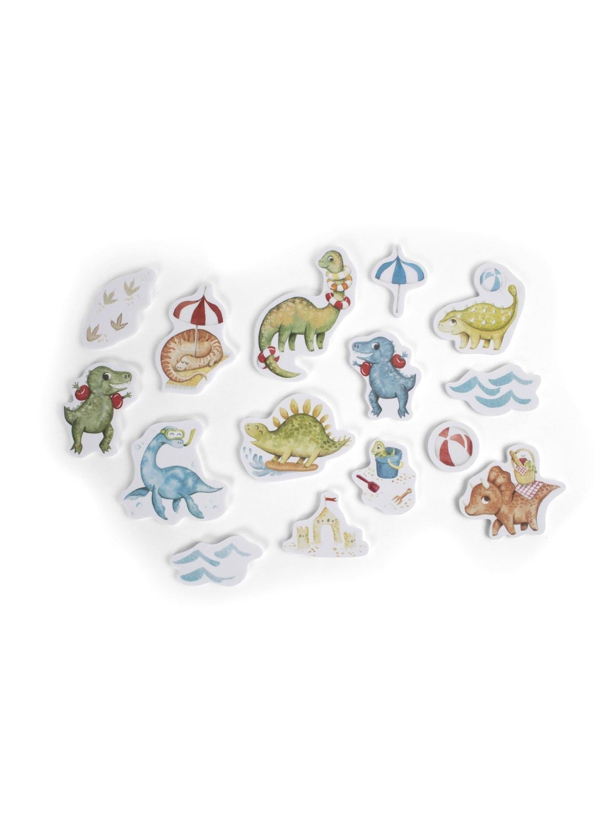 Filibabba Foam Bath Toys - Dino Beach - Baby Spielzeug - Fi-03558