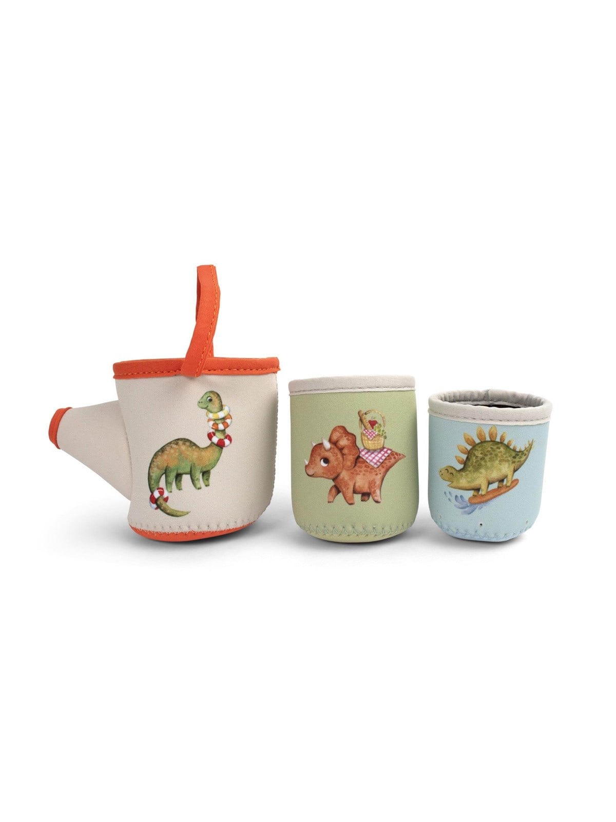 Filibabba Neoprene Bath Toys - Dino Activity Cups - Baby Spielzeug - Fi-03645
