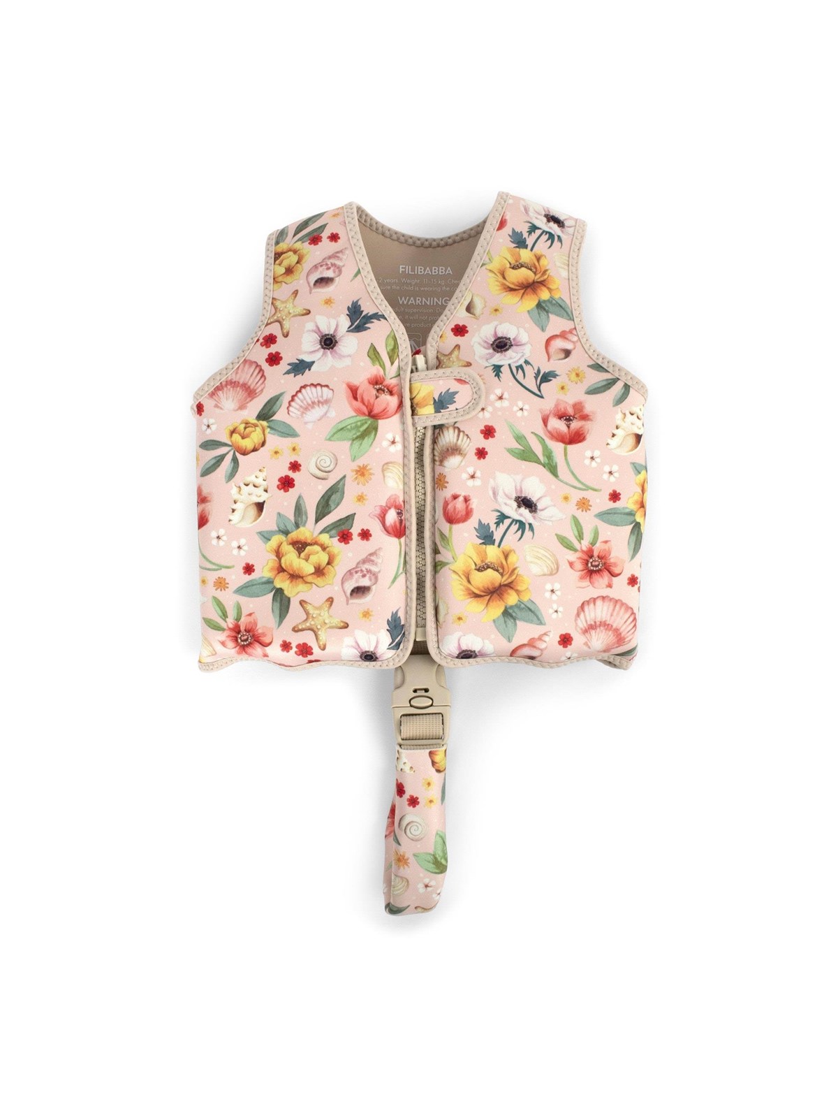 Filibabba Swim Vest 3-4 Years - Ocean Blossom - Babypflege - Fi-03570