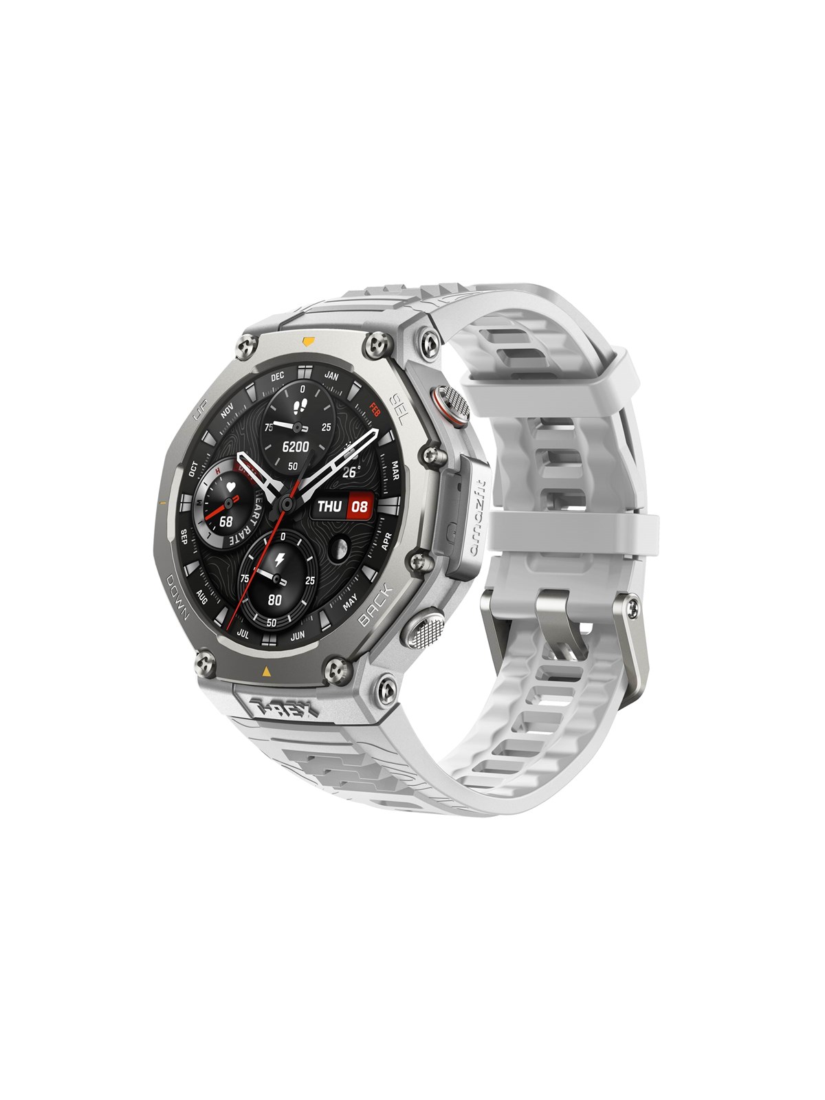 Amazfit T-rex 3 48mm - Haze Grey - Smartwatches Pulsuhren Sportuhren Schrittzaehler - W2322gl6n