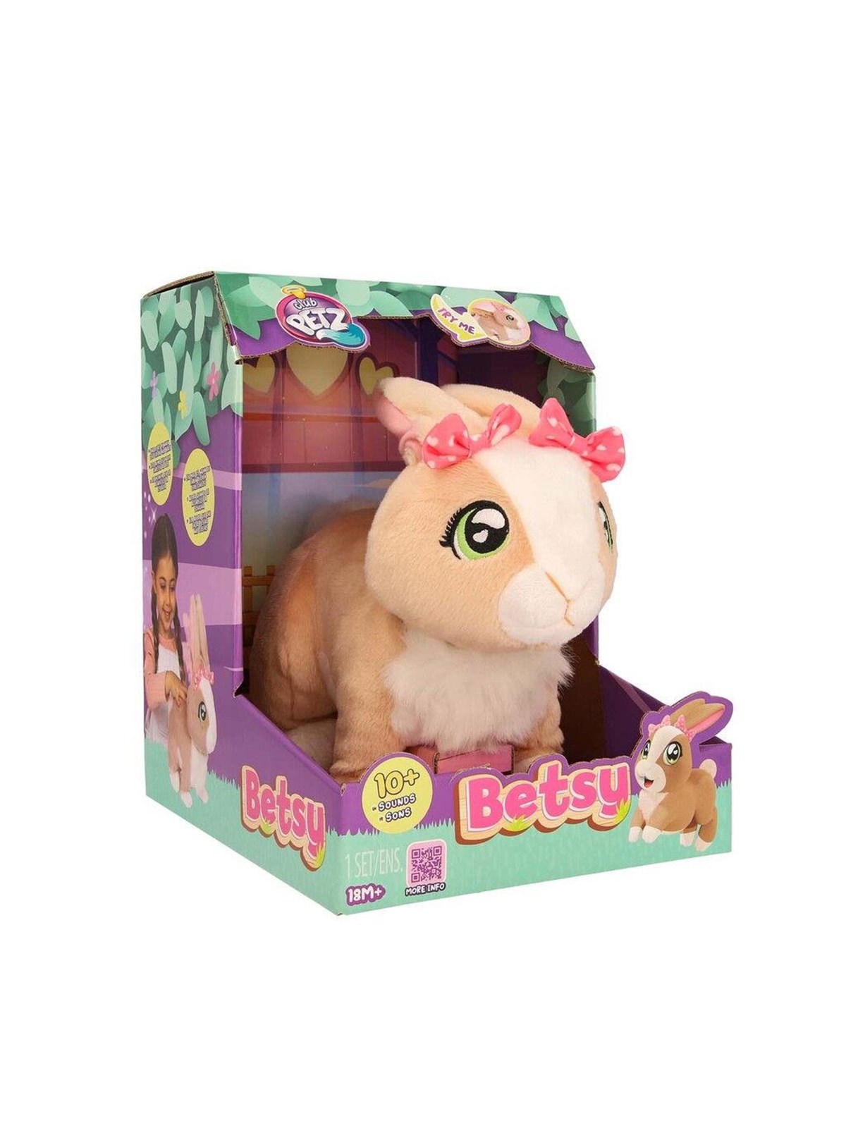 Club Petz Betsy Brown Bunny - Plush - 281-927216