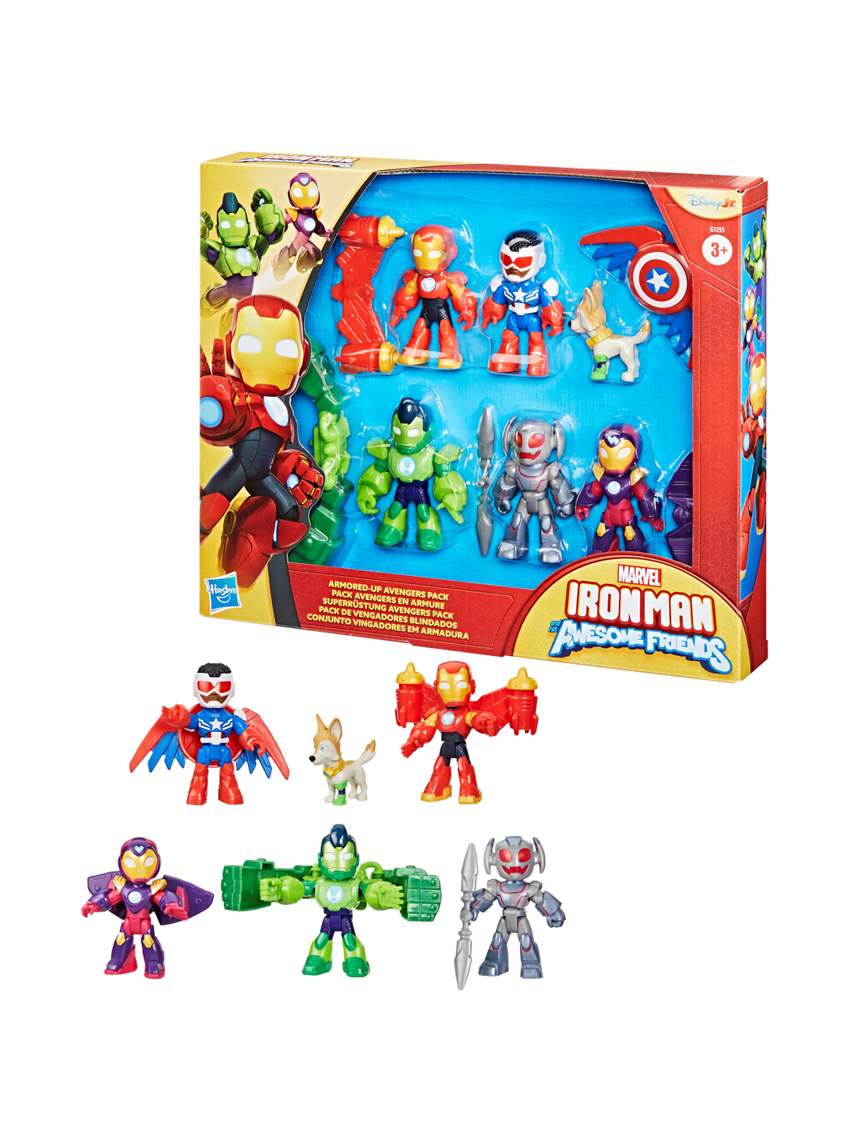 Marvel Iron Man And His Awesome Friends Armoured-up Avengers Multipack 7.5 cm - Figuren - G12555l0