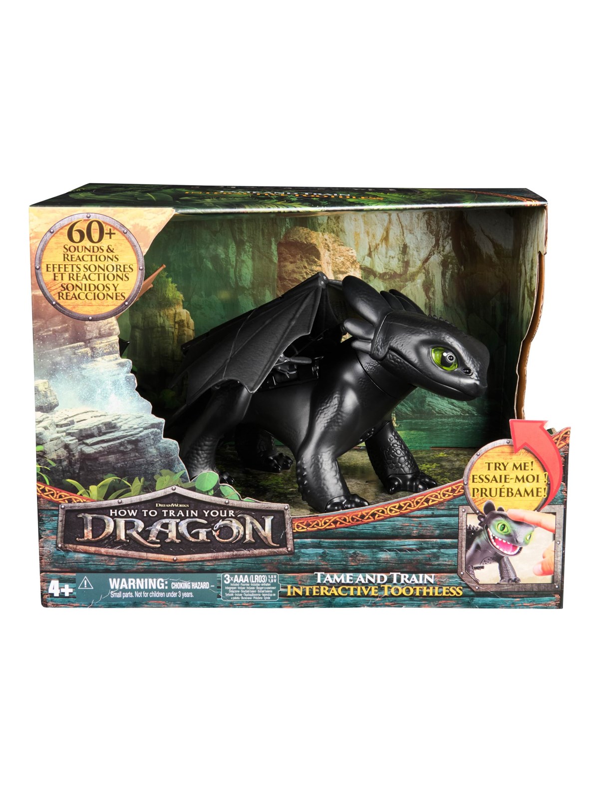 Dragons Movie Tame & Train Interactive Toothless - Figuren - 6072728