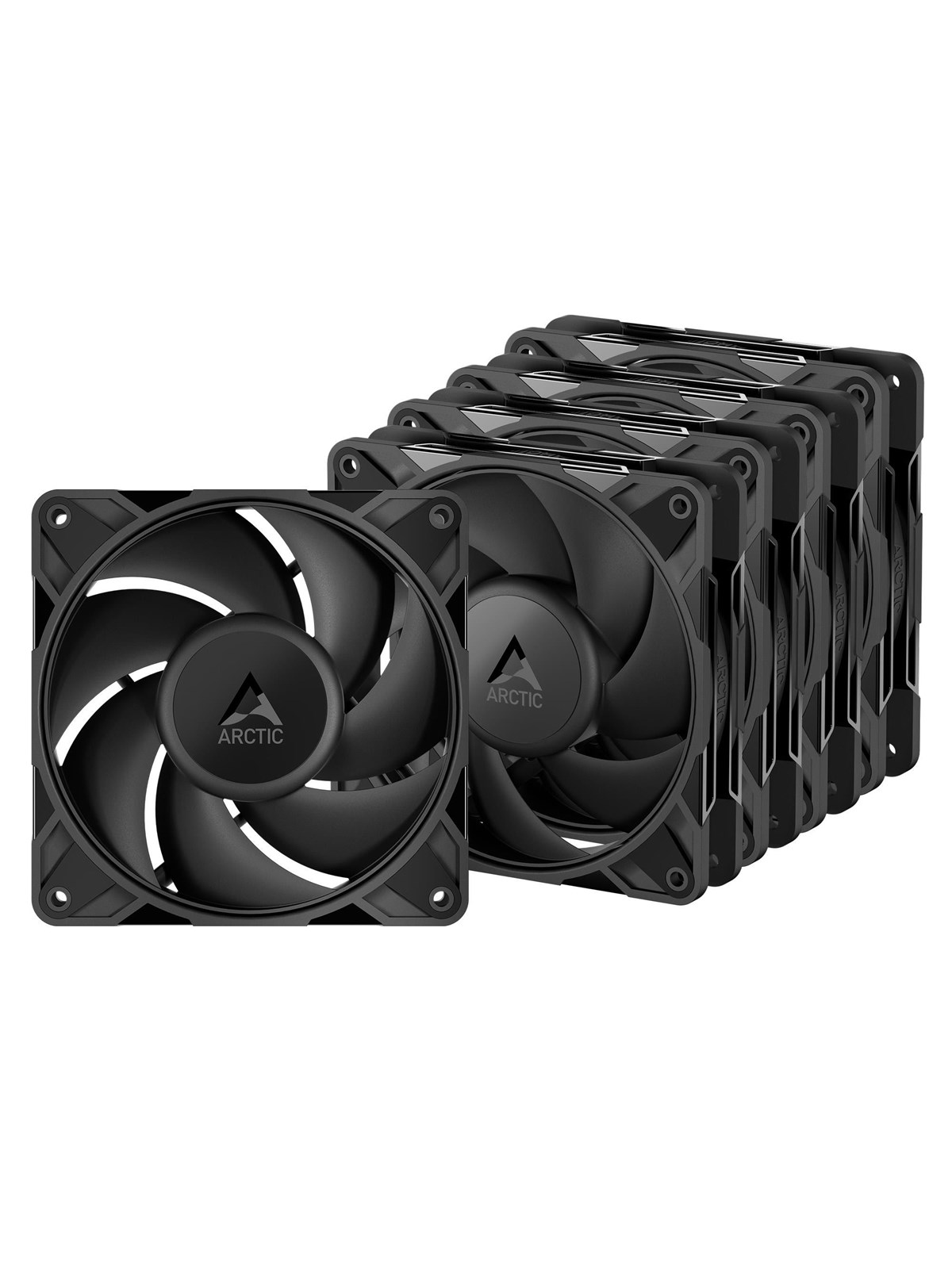 Arctic P12 Pro Pst (5-pack) - Gehäuselüfter - 120mm - Schwarz - Gehaeuseluefter - Acfan00307a