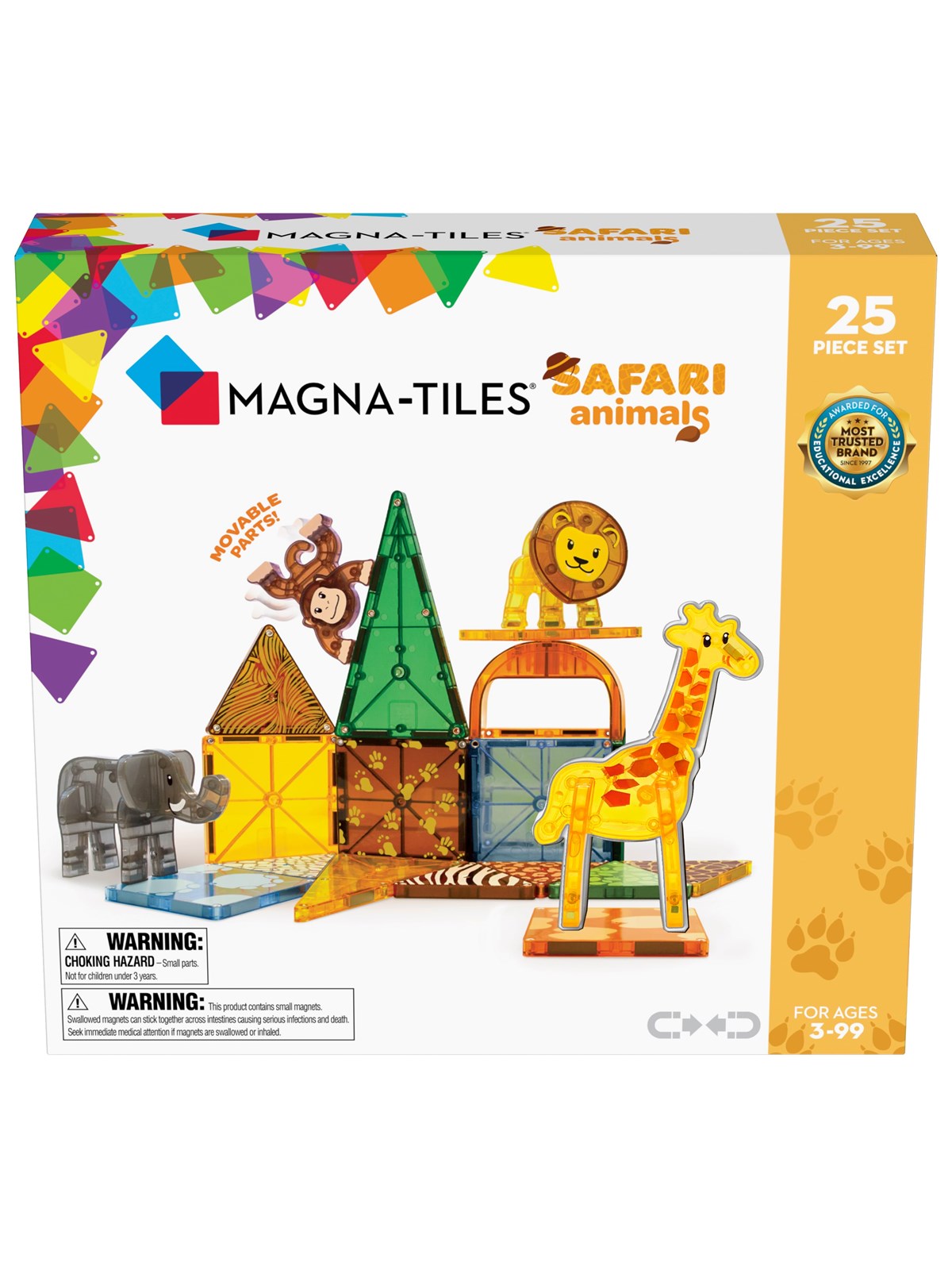 Magna-tiles Safari Animals 25 Pcs Set - Bausets - 90220