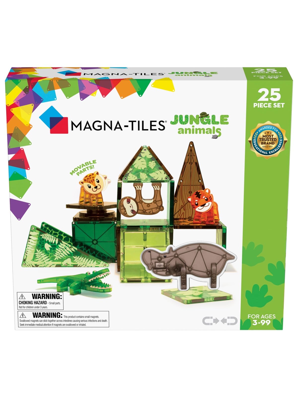 Magna-tiles Jungle Animals 25 Pcs Set - Bausets - 90222
