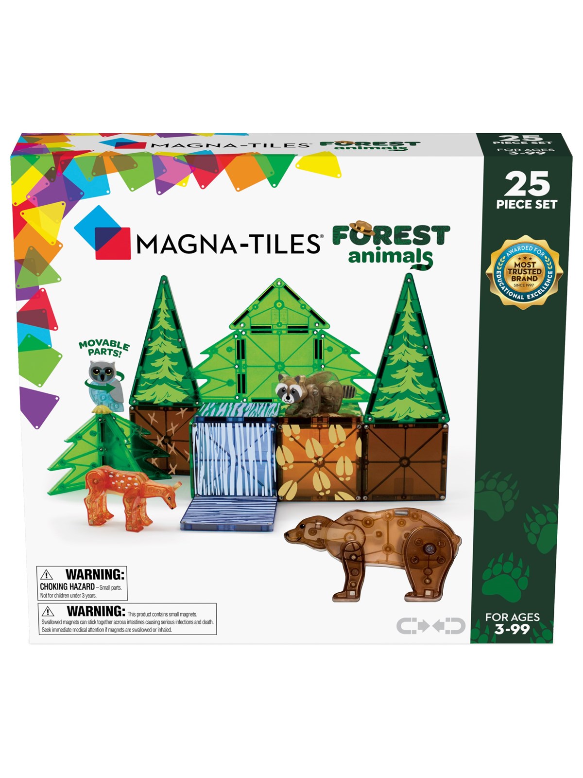 Magna-tiles Forest Animals 25 Pcs Set - Bausets - 90224
