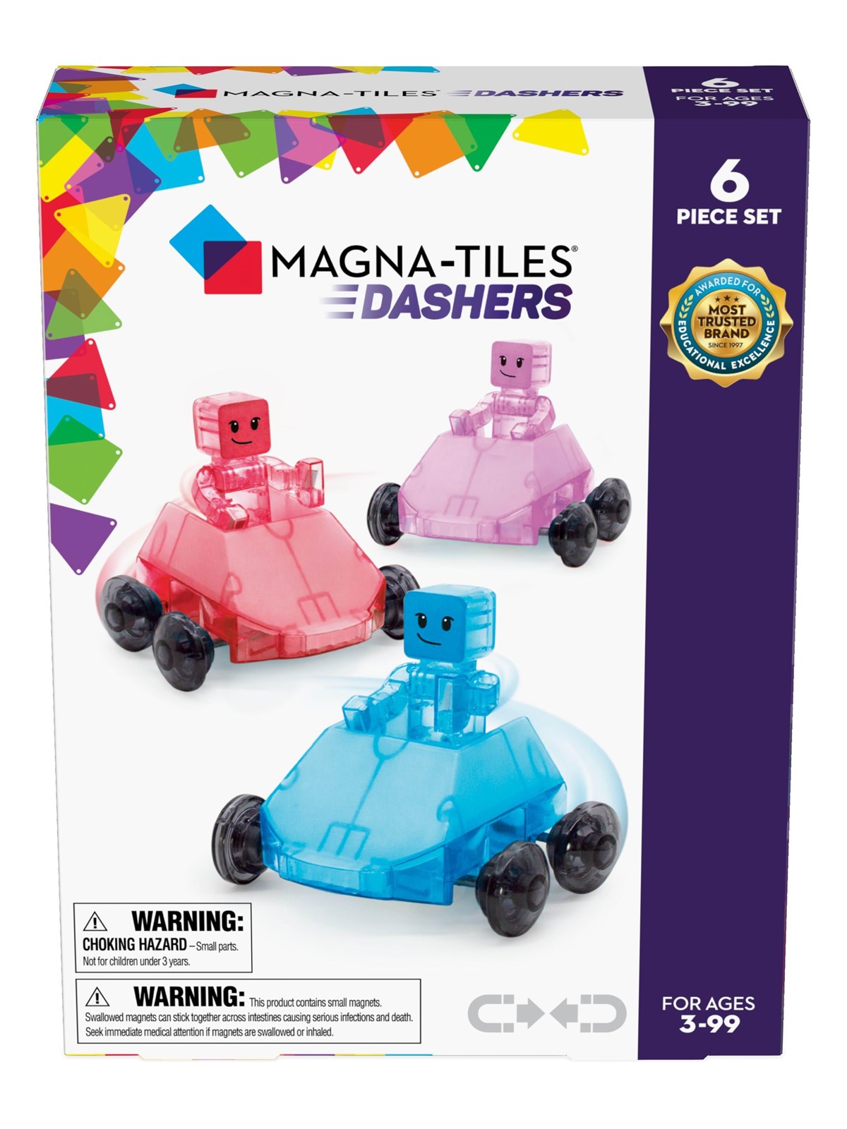 Magna-tiles Dashers 6 Piece-set - Bausets - 90234