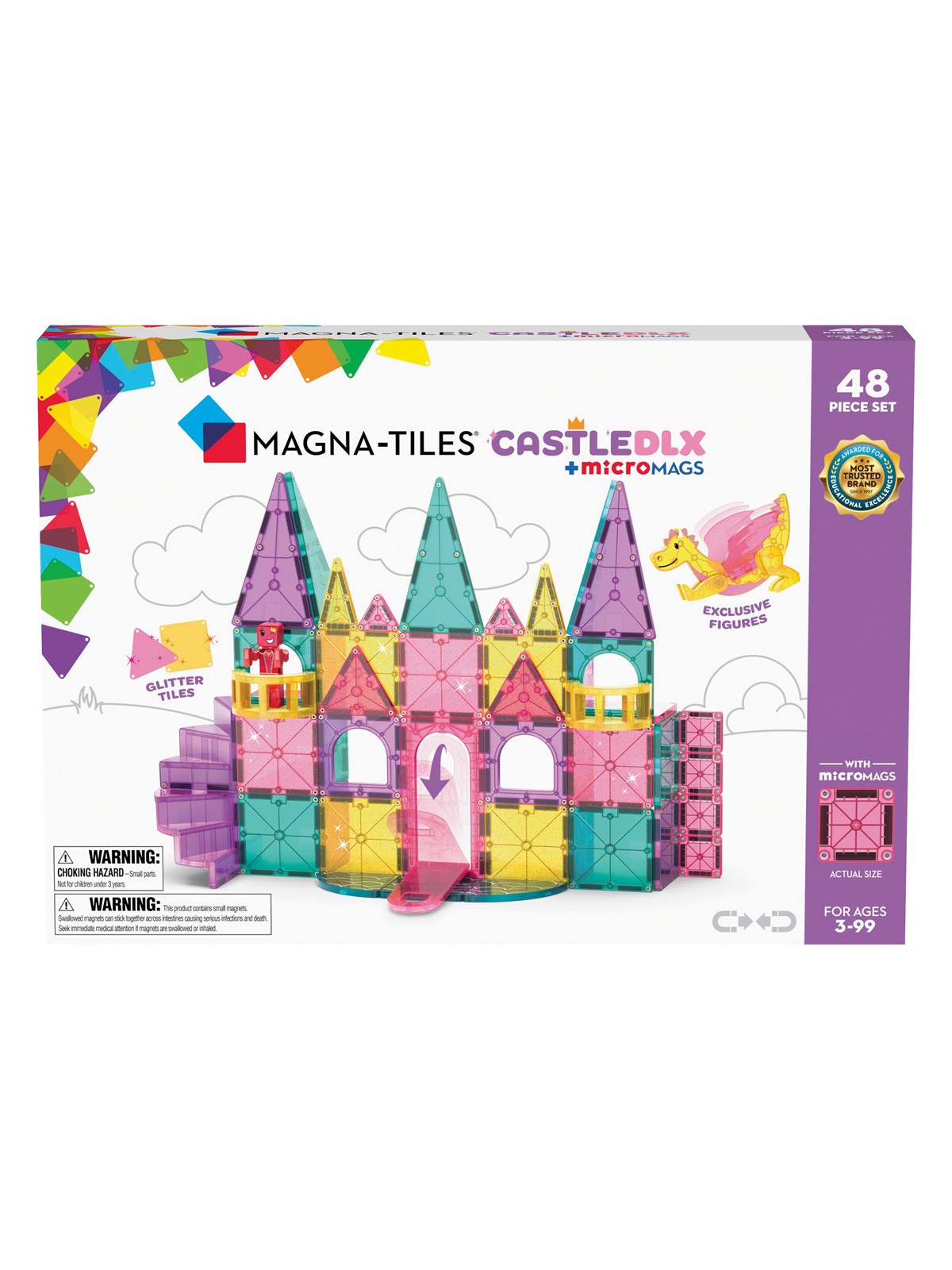 Magna-tiles Castle Deluxe 48 Pcs - Bausets - 90291