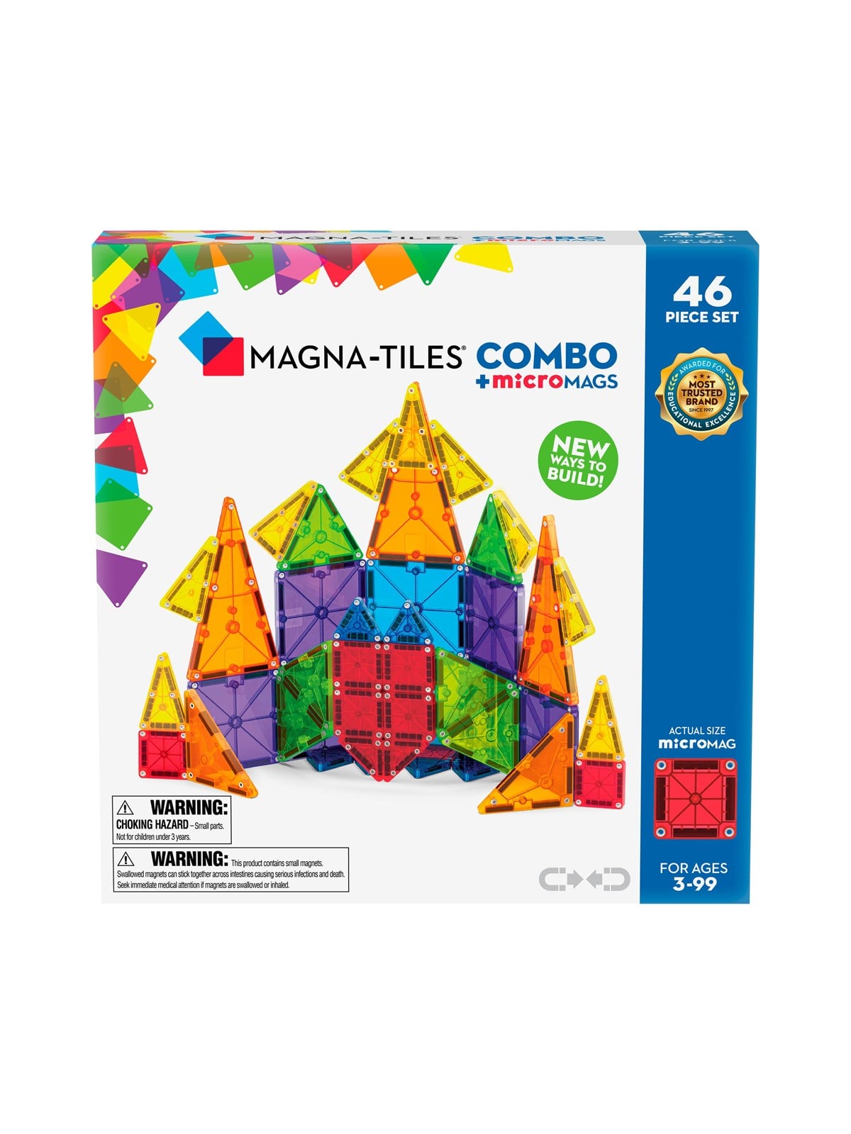 Magna-tiles Micromags Combo 46-piece Set - Bausets - 90293