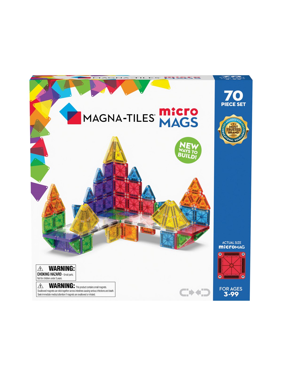Magna-tiles Micromags Deluxe Set 70pcs - Bausets - 90296