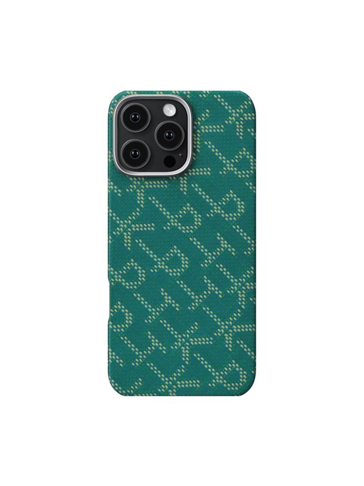 Pitaka Tactile Woven Case Ptk Green/gold - Iphone 16 Pro Max - Handys Cover Cases - Ki1601ptkp
