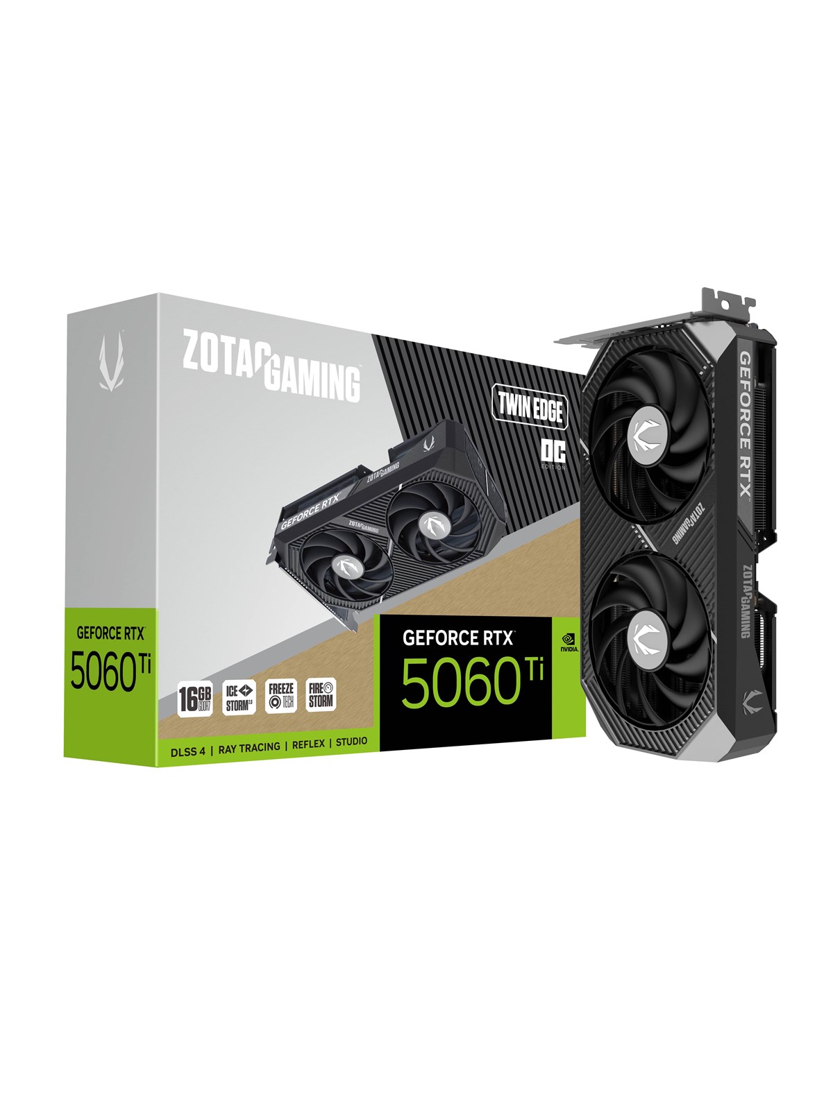 Zotac Geforce Rtx 5060 Ti Twin Edge OC - 16gb Gddr7 Ram - Grafikkarte - Zt-b50620h-10m