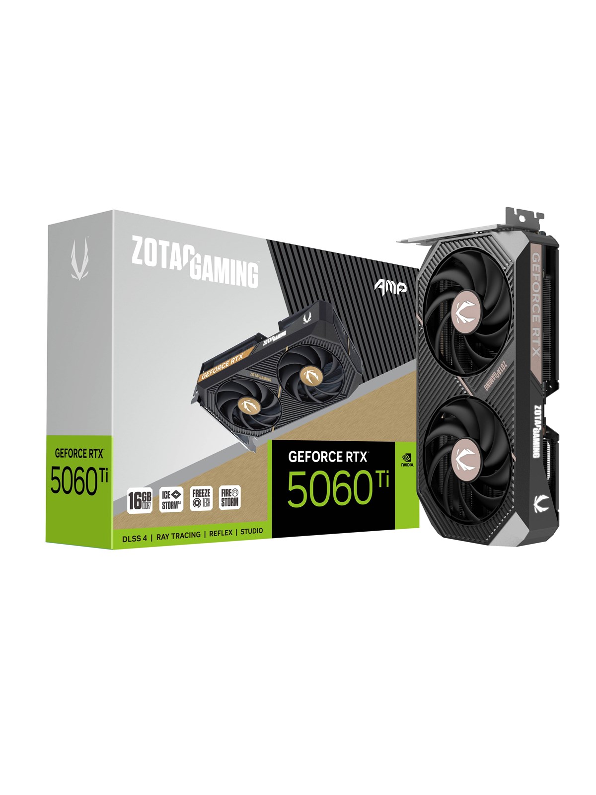 Zotac Geforce Rtx 5060 Ti Amp! - 16gb Gddr7 Ram - Grafikkarte - Zt-b50620f-10m