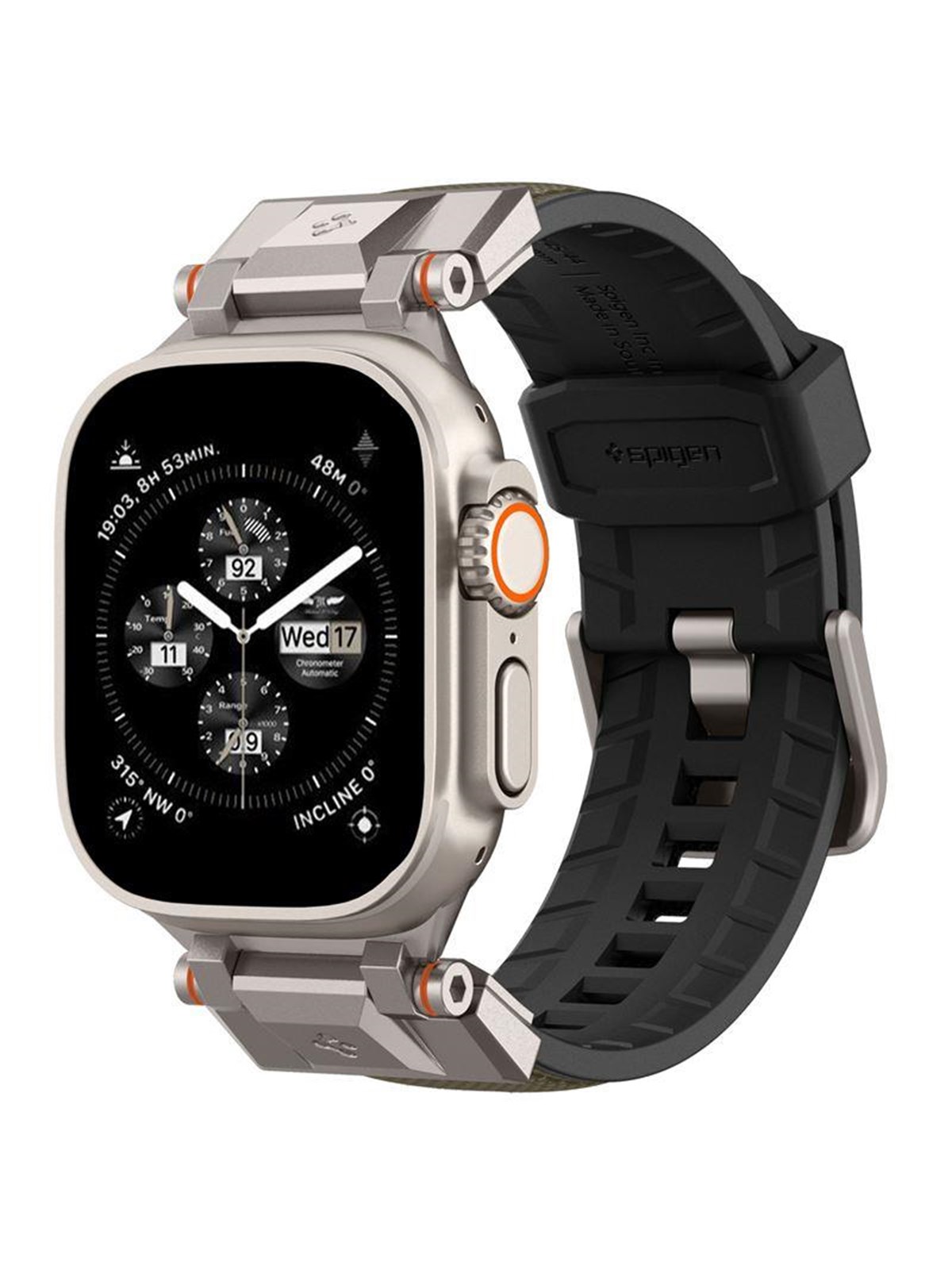 Spigen Durapro Armor - Military Green - Apple Watch 49mm/46mm/45mm/44mm - Smartwatch Accessories - Amp09102