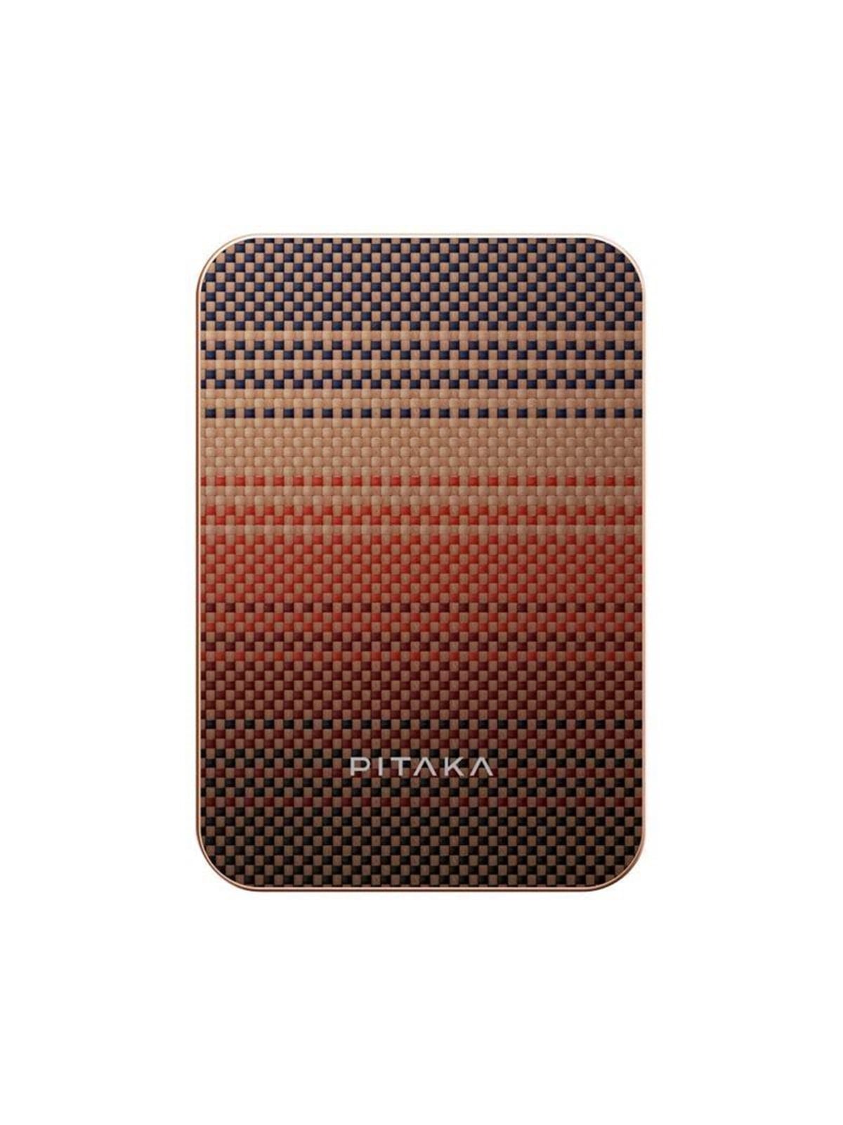 Pitaka Power Bank Qi2 Sunset Powerbank (Akku) - Rot - 5000 Mah - Powerbank Akku - Pbq2402