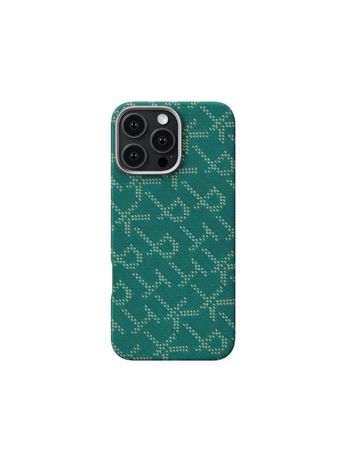 Pitaka Tactile Woven Case Ptk Green/gold - Iphone 16 Pro - Handys Cover Cases - Ki1601ptk