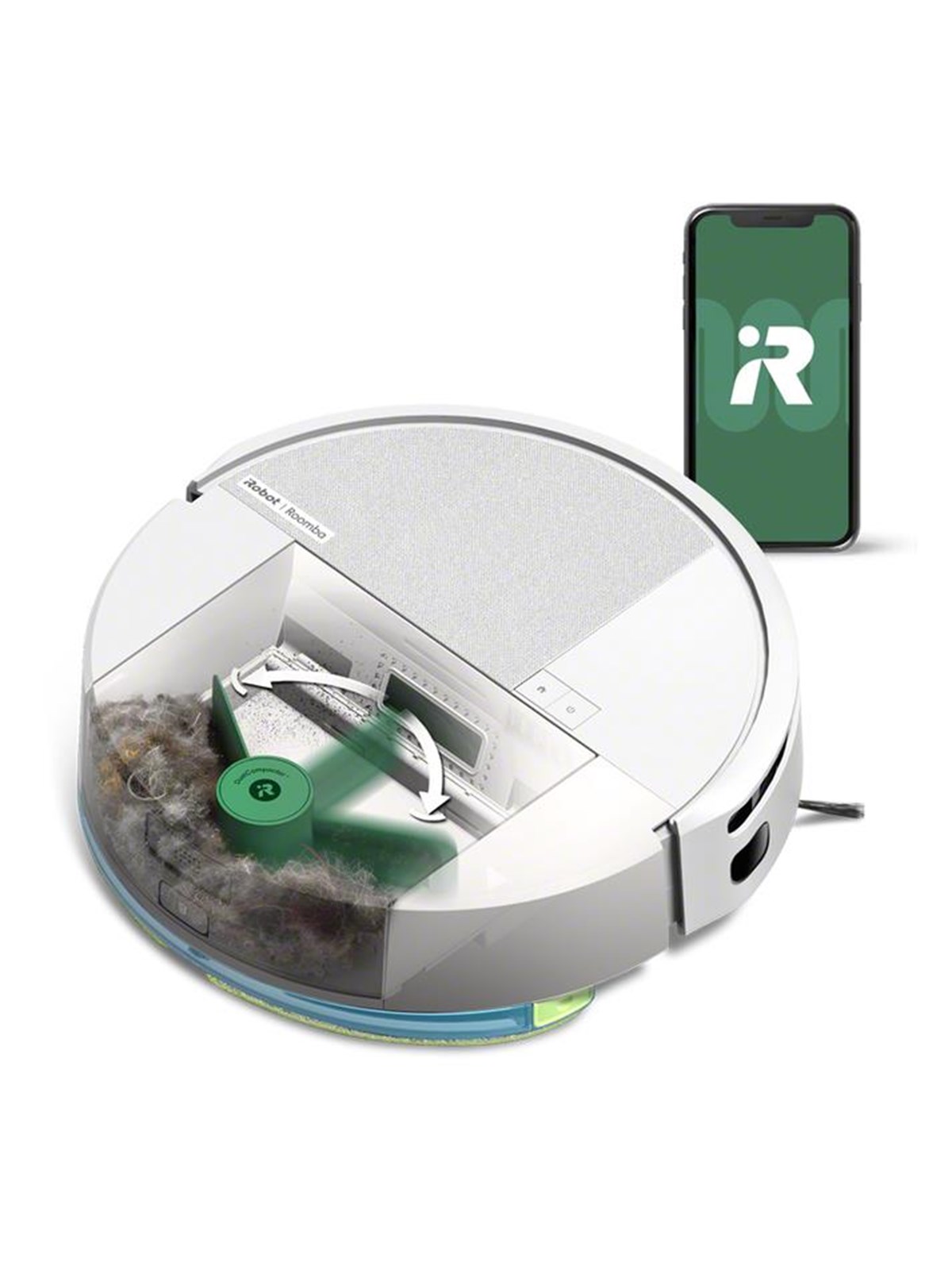 Irobot Roboter Staubsauger Roomba Combo 205 Autocompact Roboterstaubsauger - Weiß - 43371556