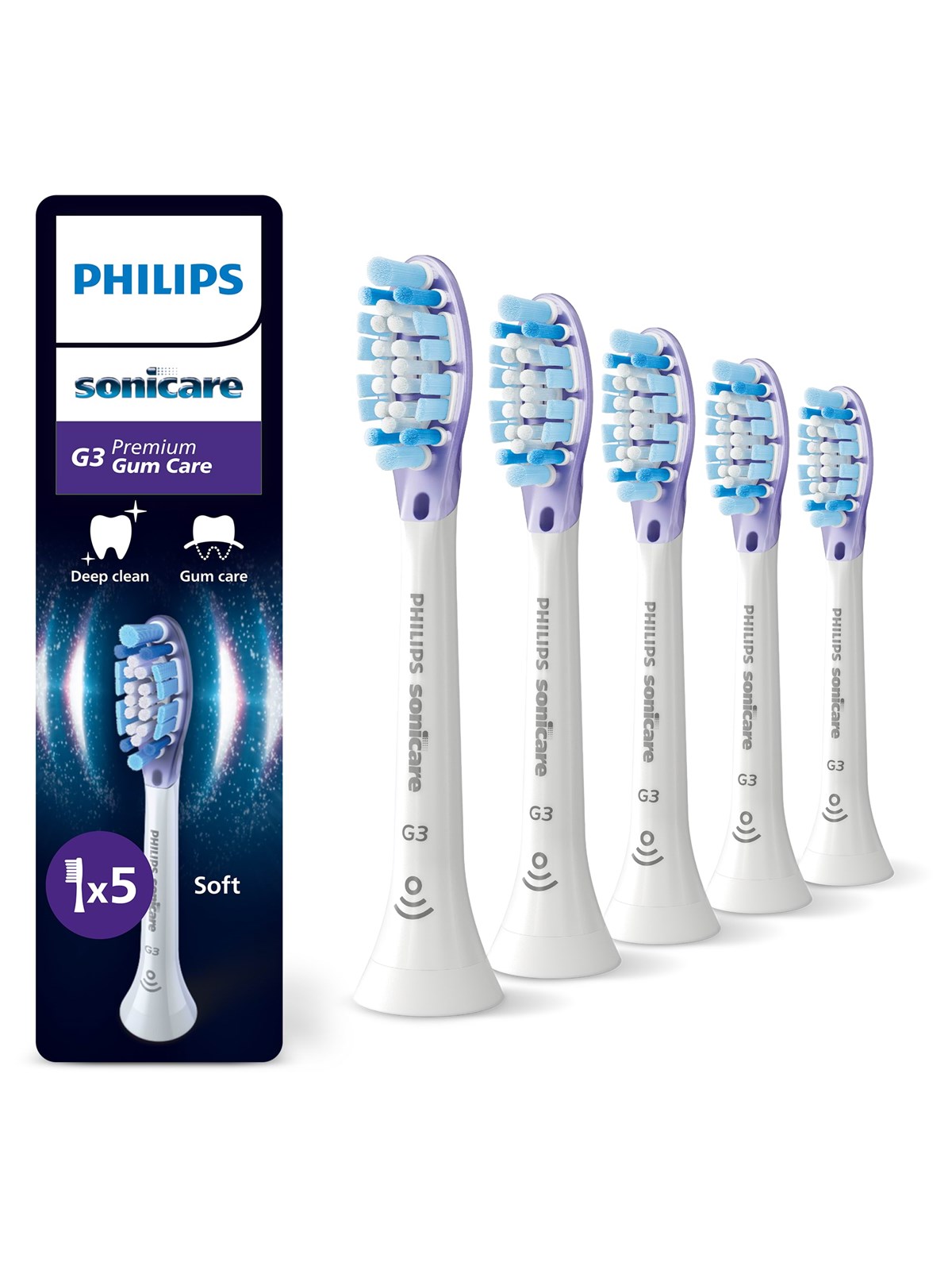 Philips Bürstenköpfe Sonicare C1 Proresults - White - 5 Pcs - Elektrische Zahnbuersten - Hx9055/87
