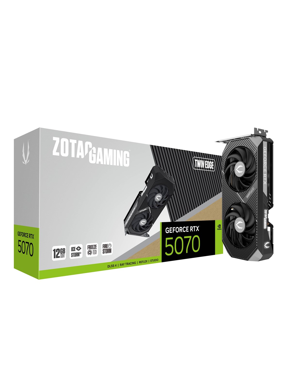 Zotac Geforce Rtx 5070 Twin Edge - 12gb Gddr7 Ram - Grafikkarte - Zt-b50700e-10p