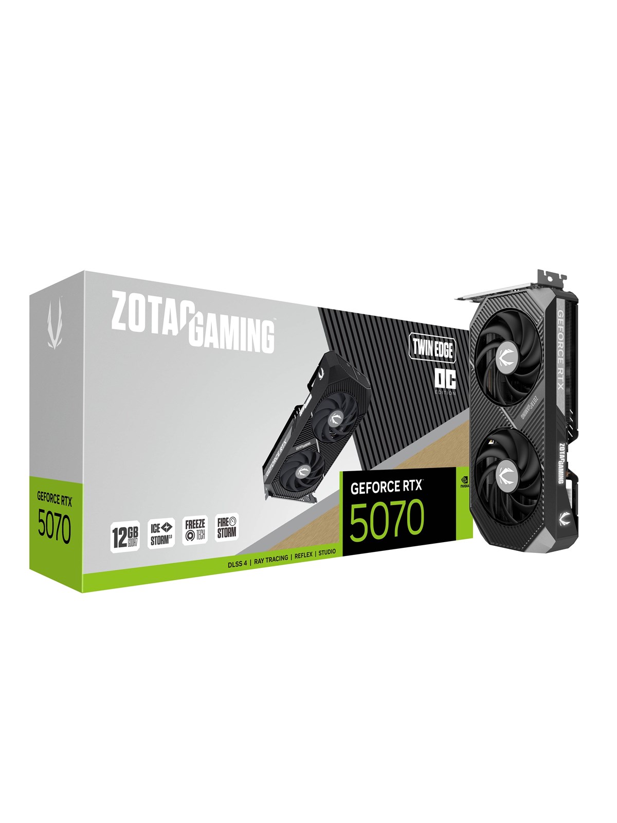 Zotac Geforce Rtx 5070 Twin Edge OC - 12gb Gddr7 Ram - Grafikkarte - Zt-b50700h-10p