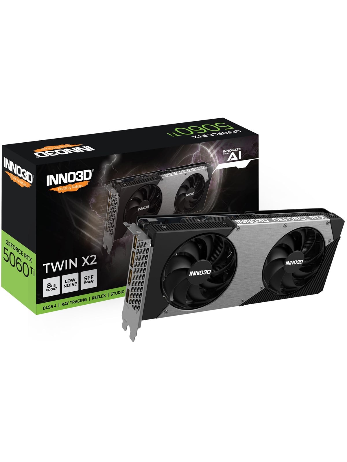 Inno3d Geforce Rtx 5060 Ti Twin X2 - 8gb Gddr7 Ram - Grafikkarte - N506t2-08d7-193075n