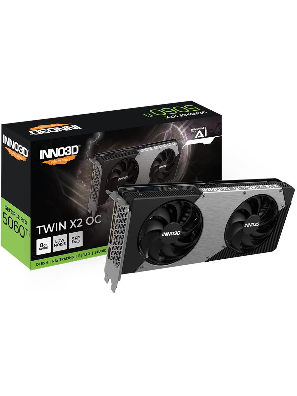 Inno3d Geforce Rtx 5060 Ti Twin X2 OC - 8gb Gddr7 Ram - Grafikkarte - N506t2-08d7x-193075n