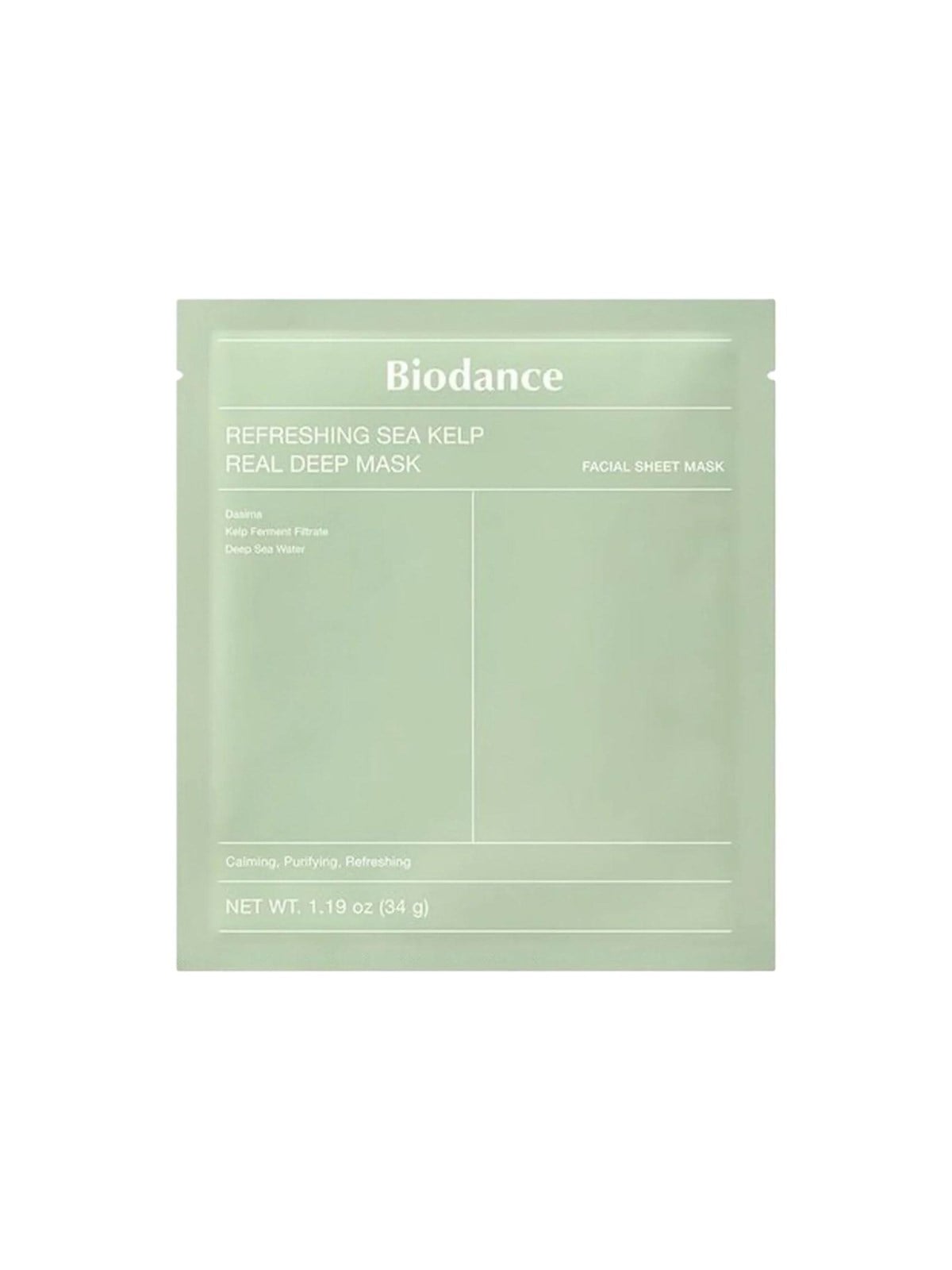 Biodance Refreshing Sea Kelp Real Deep Mask 1 Pcs - Gesichtspflege - 8809937361473