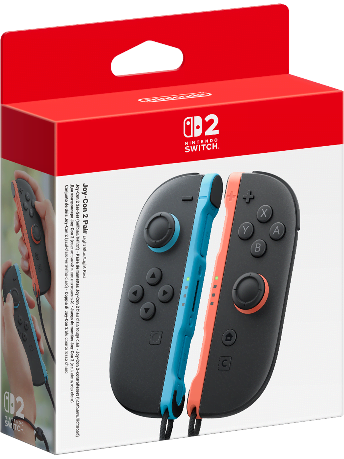 Nintendo Switch 2 Joy-con 2 Pair Light Blue/light Red - Wireless Controller - Nintendo Switch 2 - Gaming Zubehoer - 0045496321666