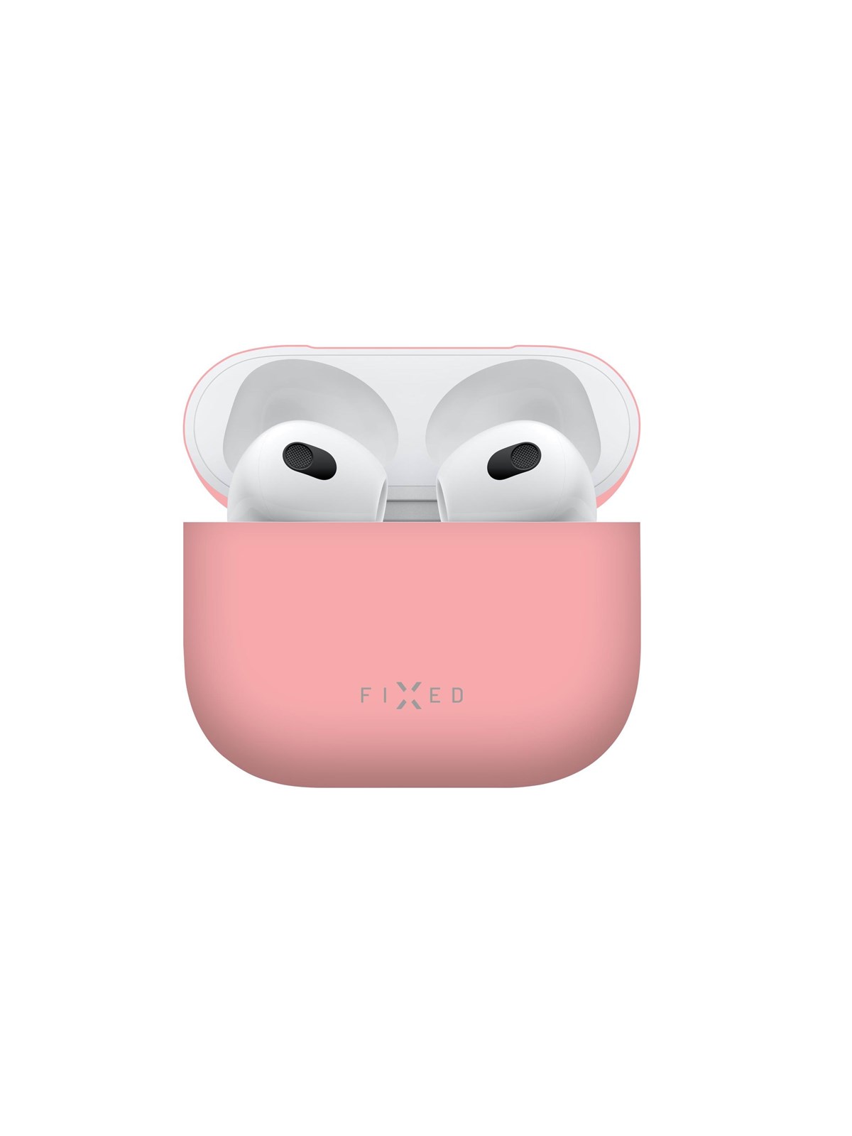 Fixed Silky Silicone Case For Apple Airpods 3 Pink - Handys Cover Cases - Fixsil-816-pi
