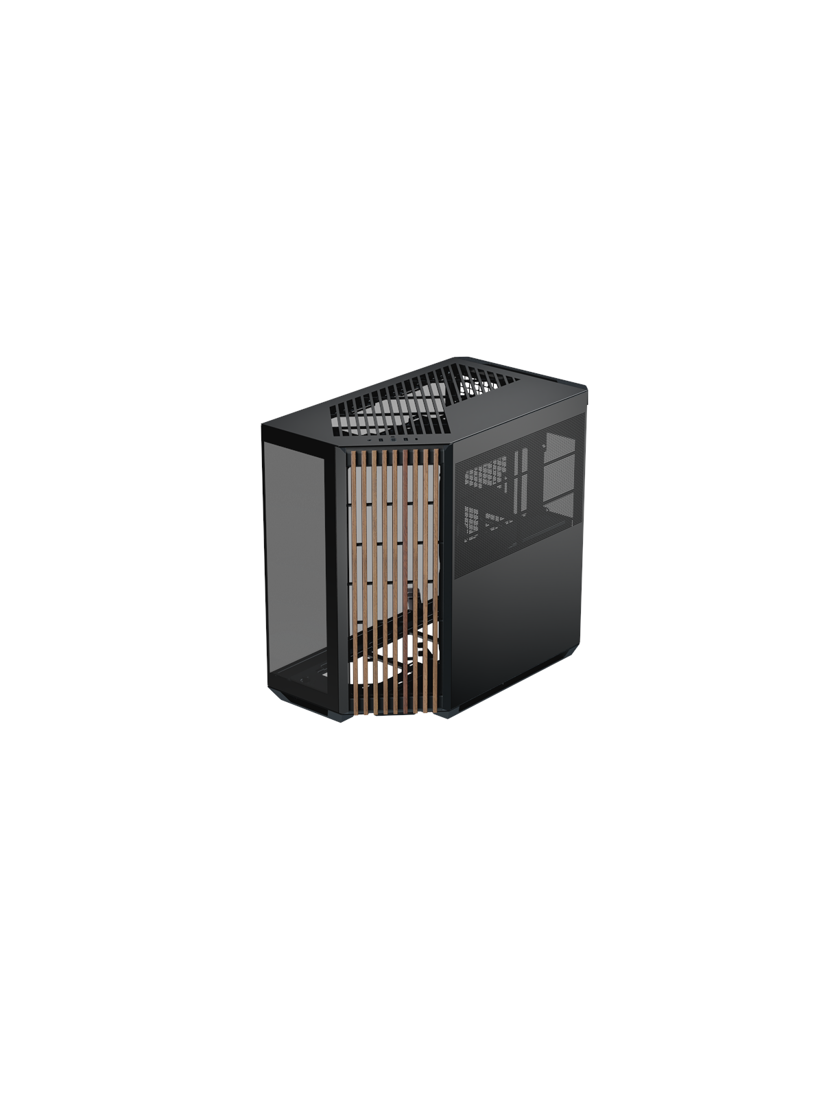Apnx V1 Wood Black - Gehäuse - Miditower - Schwarz - Gehaeuse - Apnx V1-w-bk-v1