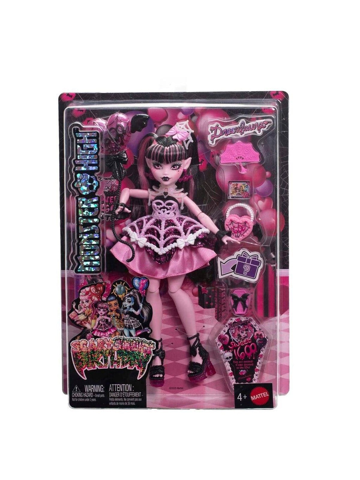 Monster High Scary Sweet Birthday Draculaura Doll - Dolls Accessories - Jbg74