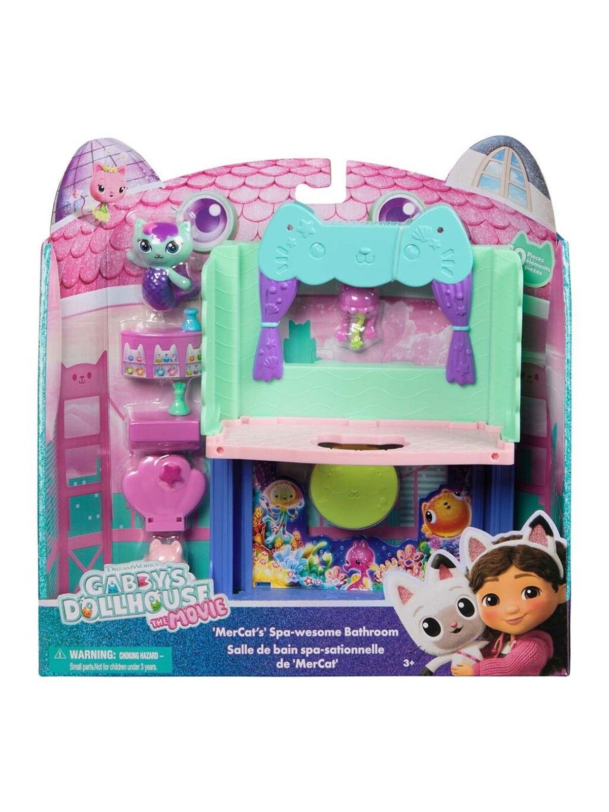 Gabby's Dollhouse Gabby's Movie Portal Rooms - Bathroom - Dollhouse Accessories - 6074306