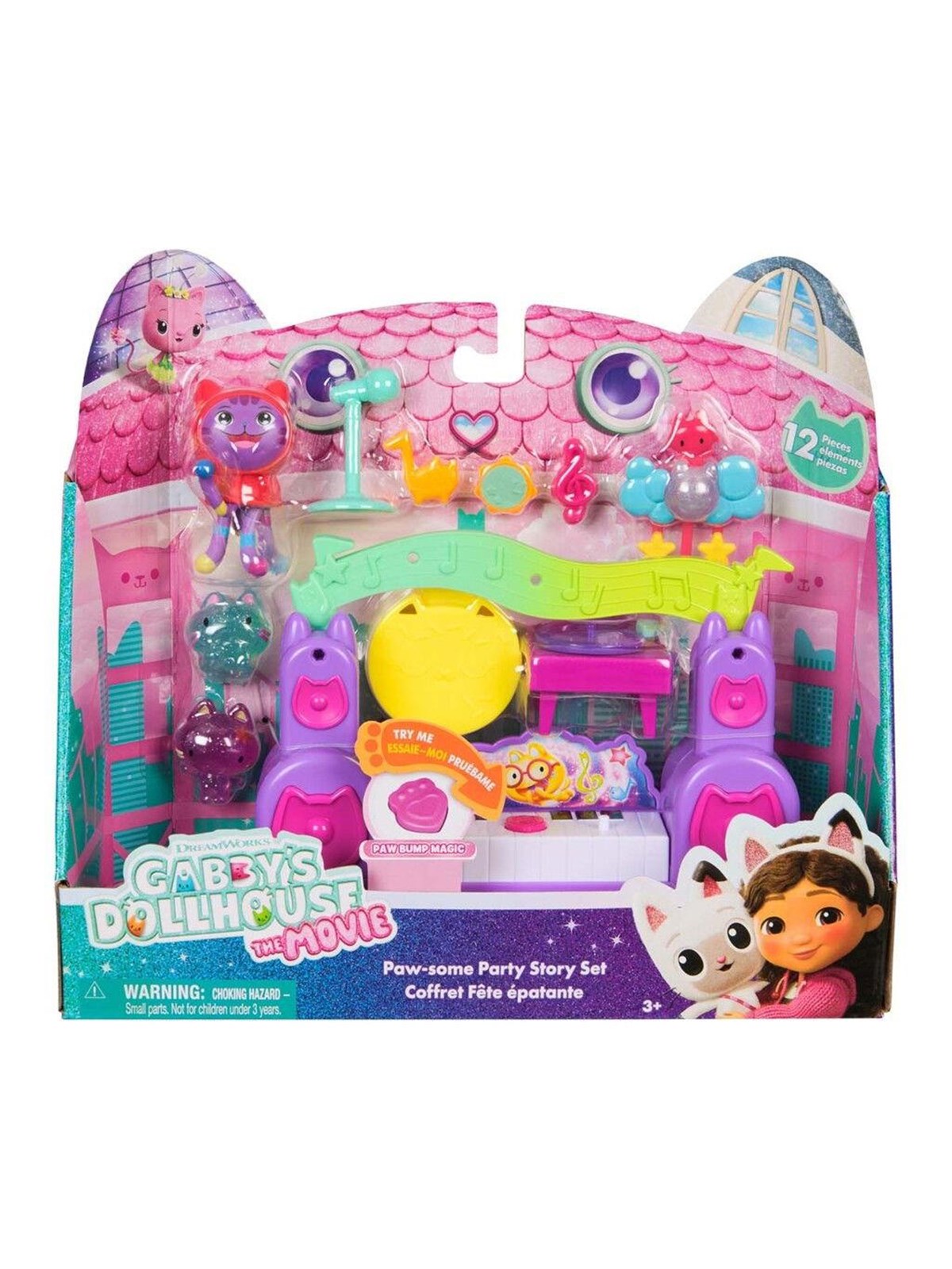 Gabby's Dollhouse Gabby's Movie Pawsome Party Room Story Set - Spielsets - 6074118