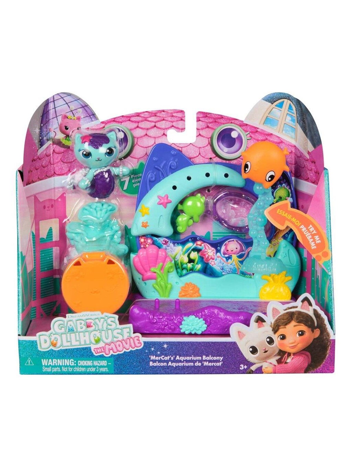Gabby's Dollhouse Gabby's Movie Balcony - Swing & Swim - Dollhouse Accessories - 6074163