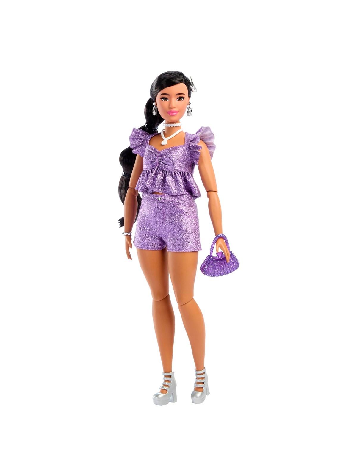 Barbie Deluxe Style Purple Shorts Indian Doll - Dolls Accessories - Jfp43