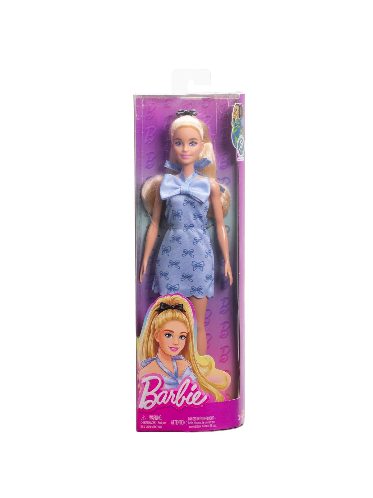 Barbie Fashionistas #237, Blond, Blaues Halter-kleid Mit Accessoire - Dolls Accessories - Hyt93