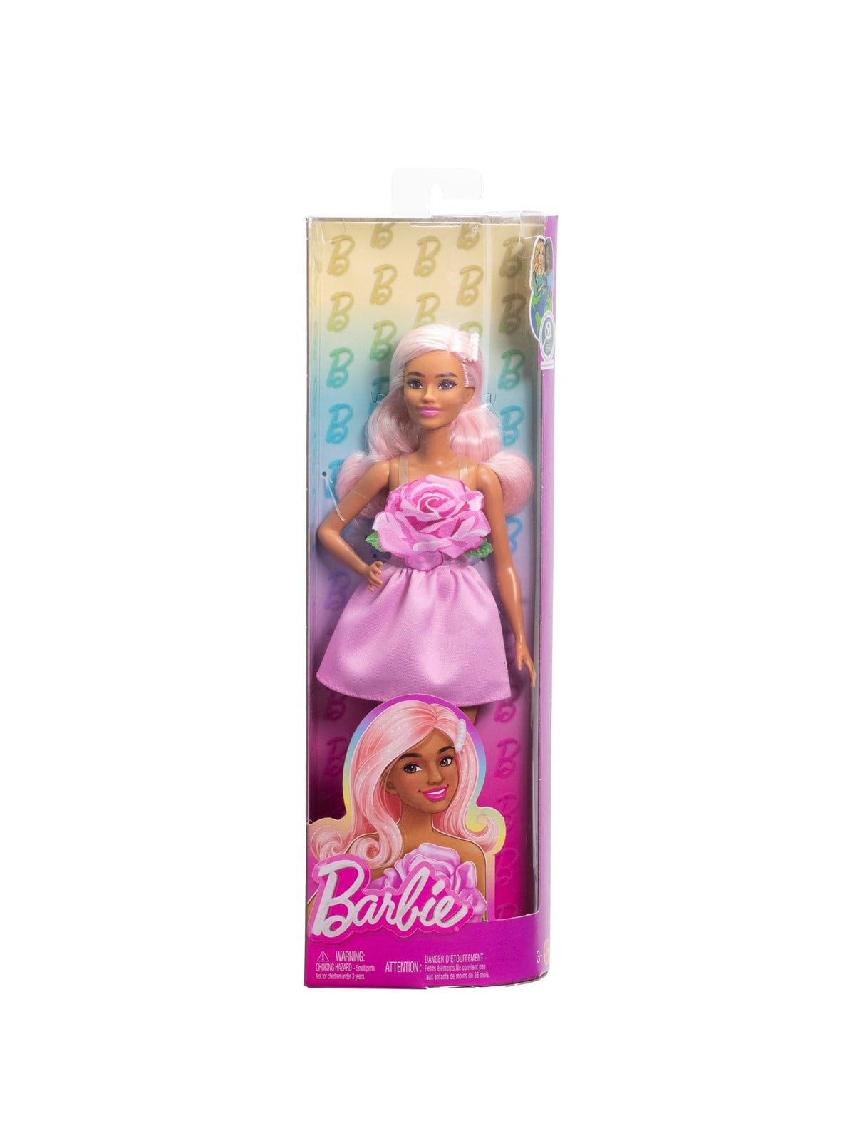 Barbie Fashionistas #238 Mit Trägerlosem Rosenkleid & Accessoire - Dolls Accessories - Hyt94