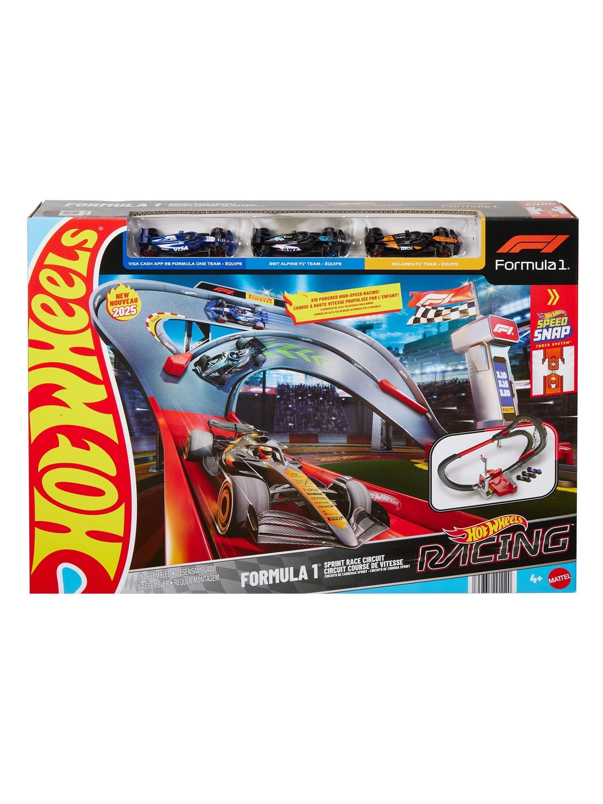 Hot Wheels Racing Formula 1 Sprint Race Circuit Track Set - Spielzeugauto - Jdy15