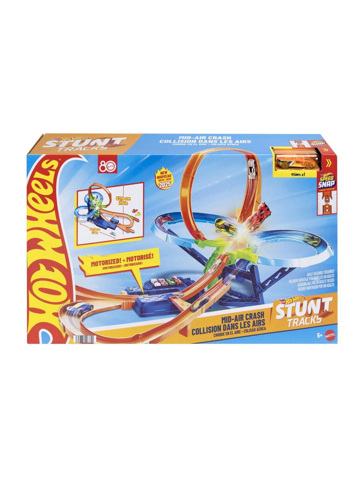 Hot Wheels Stunt Tracks Big Air Crash - Spielzeugauto - Jfd12