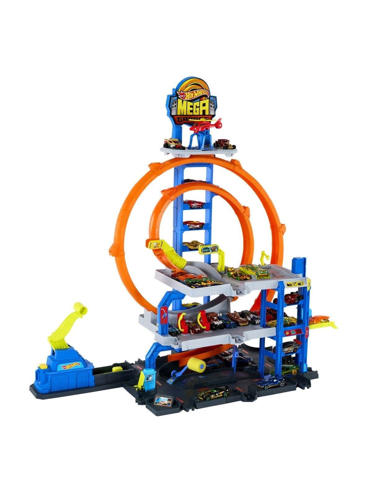 Hot Wheels City Mega Loop Garage - Spielzeugauto - Jbm74