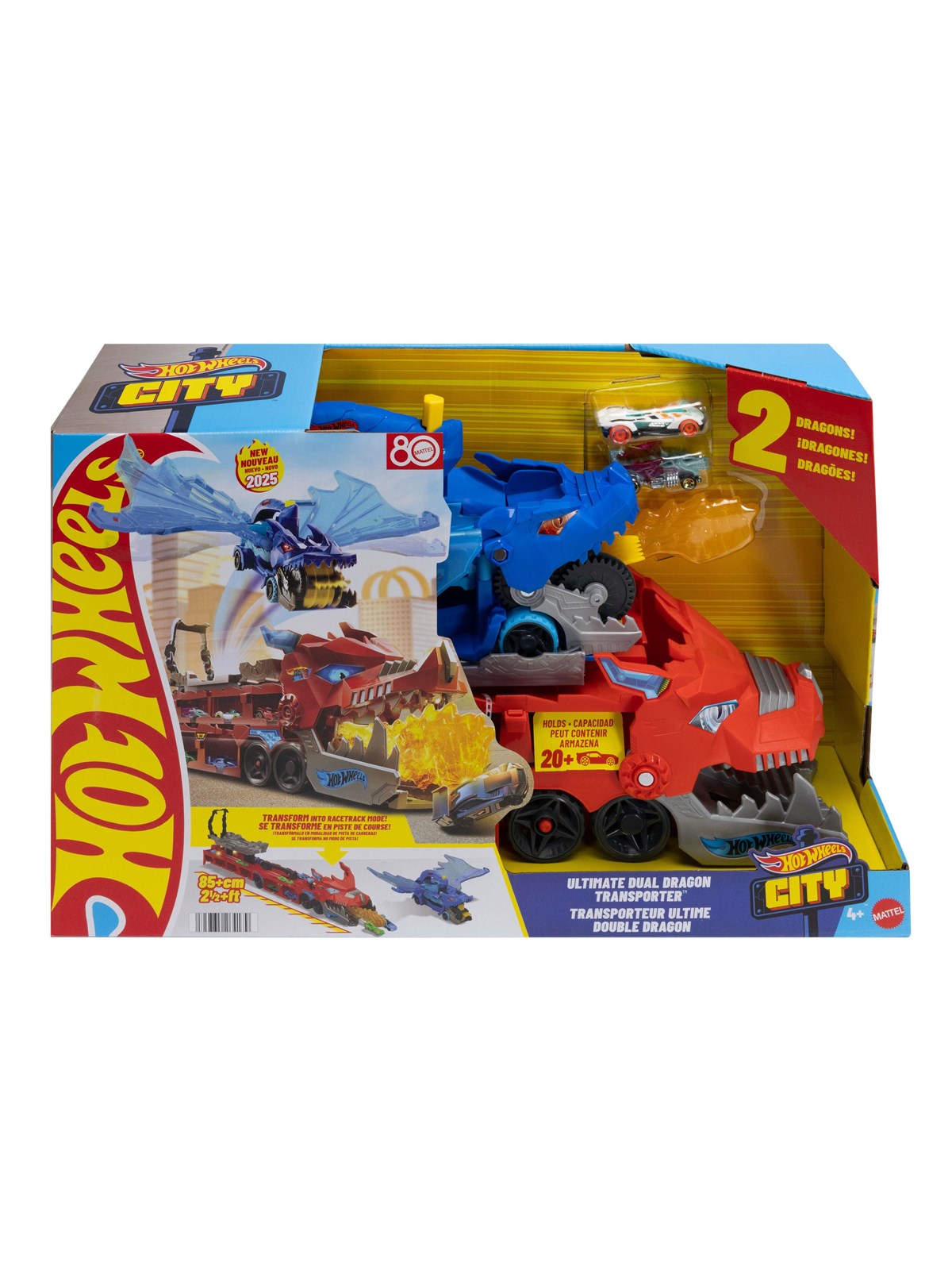 Hot Wheels City Ultimate Dual Dragon Transporter - Spielzeugauto - Jbm72