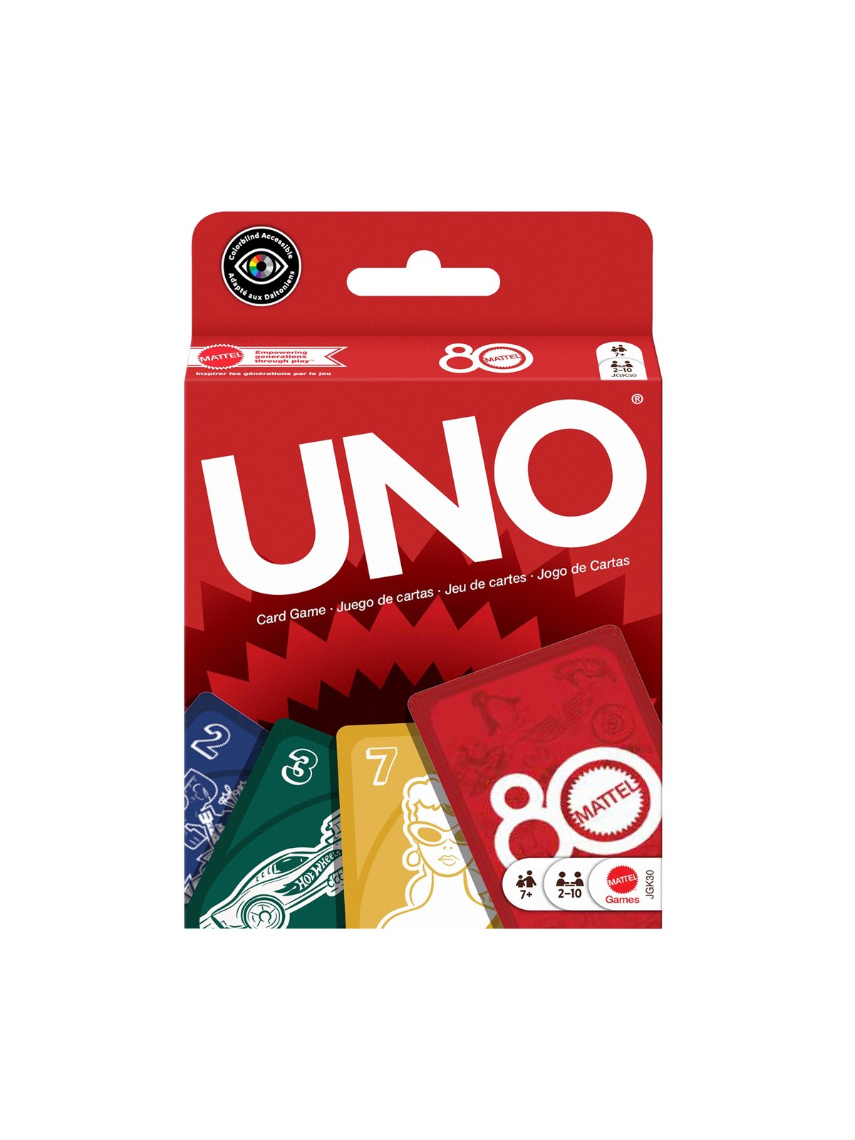 UNO Mattel 80th Ruby Red