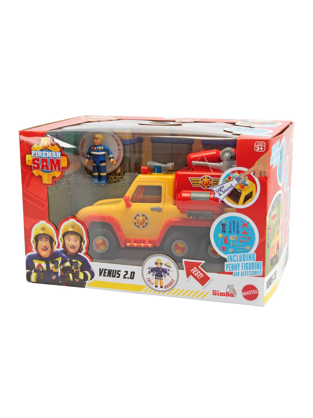 Brandmand Sam Sam Fire Engine Venus 2.0 Incl. Figurine - Figuren - 109251094038