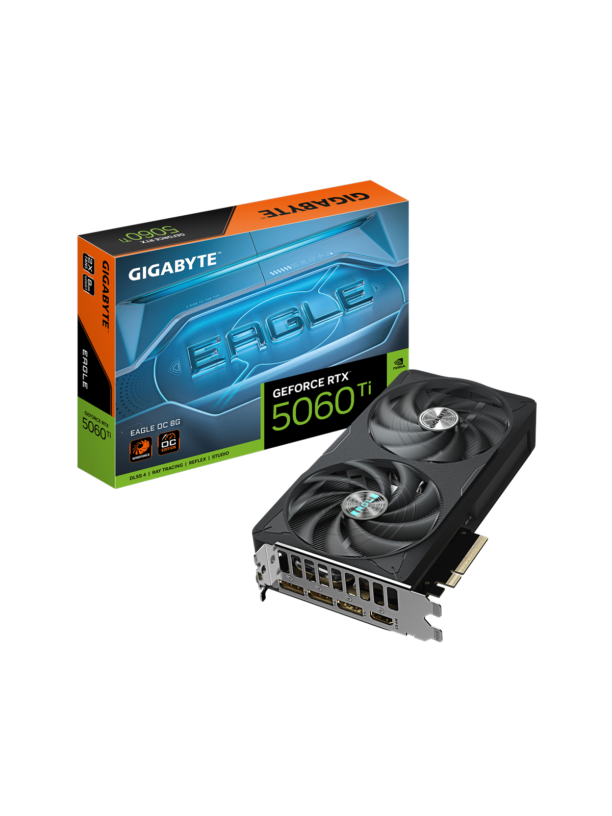 Gigabyte Geforce Rtx 5060 Ti Eagle OC - 8gb Gddr7 Ram - Grafikkarte - Gv-n506teagle Oc-8gd