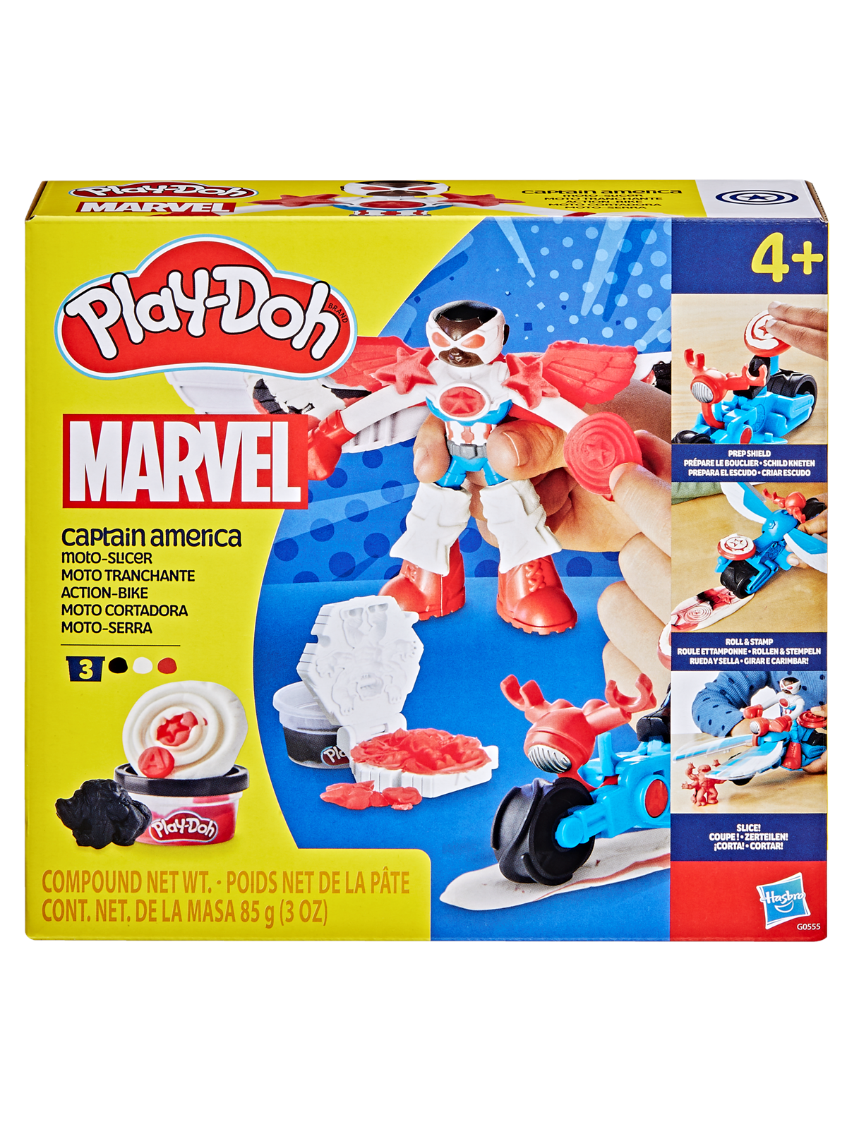 Play-doh Captain America Moto-slicer - Bausets - G05555l00